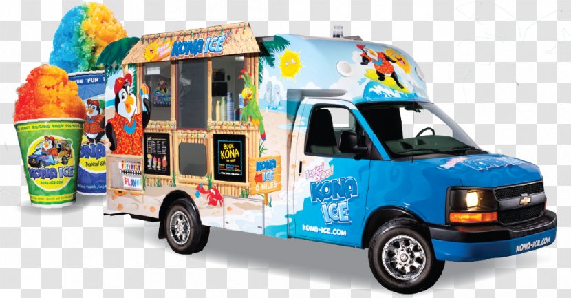 Shave Ice Cream Kona Of Montebello Truck - Van - Findlay Courier Transparent PNG