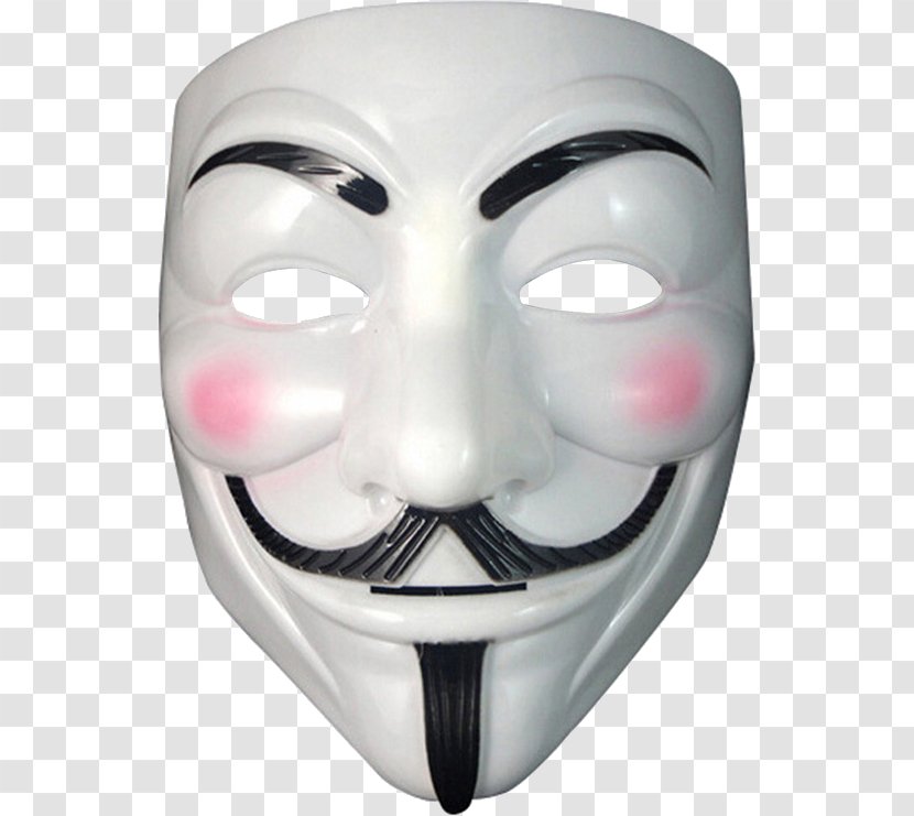 Guy Fawkes Mask Anonymous V Transparent PNG