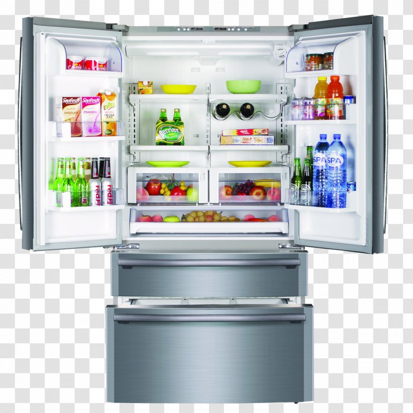 Refrigerator Haier Freezers Home Appliance Drawer - Major - Fridge Transparent PNG