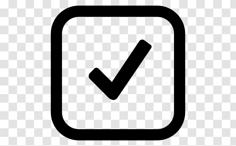 Checkbox Check Mark Symbol Clip Art - Black And White - Meet Transparent PNG
