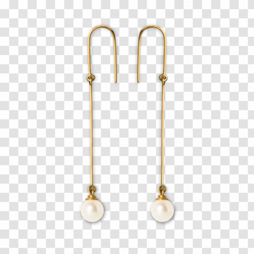 Pearl Earring Gold Length Carat - Earrings Transparent PNG