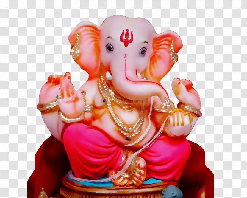 Ganesh Chaturthi Elephant - Aarti - Sculpture Temple Transparent PNG