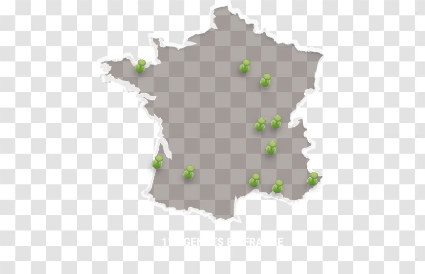 France Map - Topographic Transparent PNG