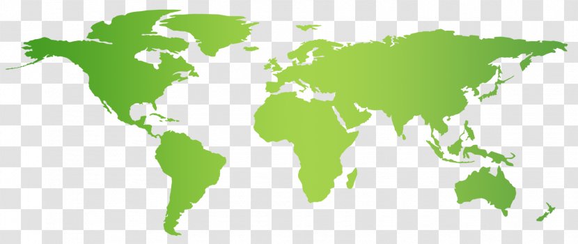 World Map Globe Silhouette - Tree Transparent PNG