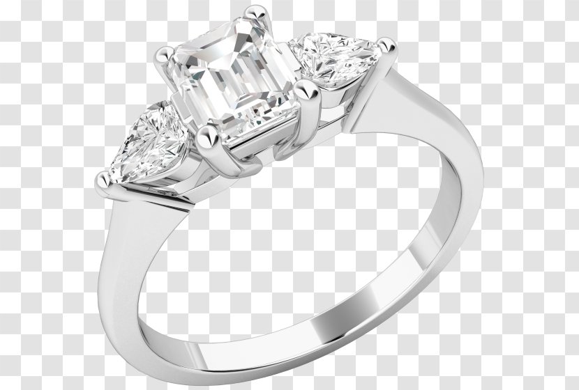 Wedding Ring Earring Diamond Engagement - Gemstone - Emerald Settings Transparent PNG