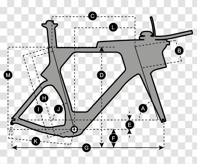Scott Sports Bicycle Geometry Plasma RC (2017) Triathlon - Rc 2017 - Bottom Bracket Transparent PNG