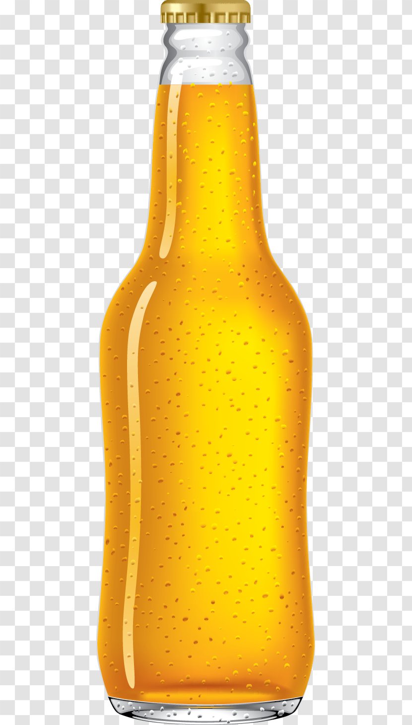 Beer Bottle Ice Tap - Orange Soft Drink Transparent PNG