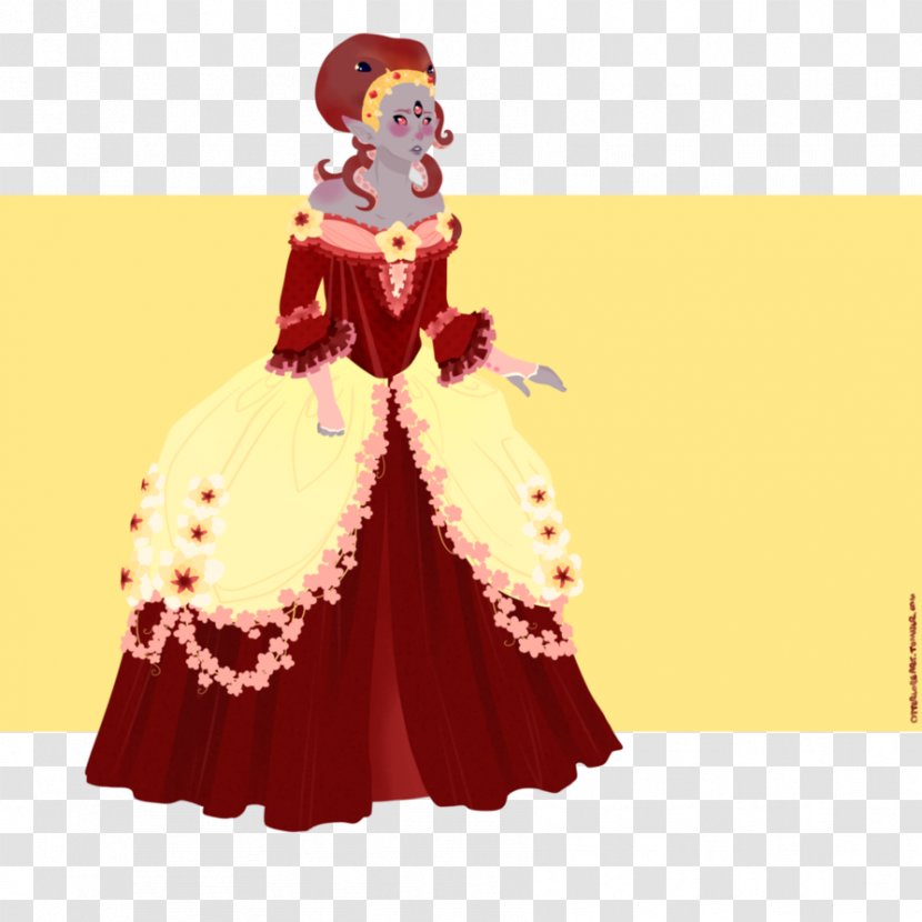 Costume Design Gown Cartoon - Fiction - Rococo Transparent PNG