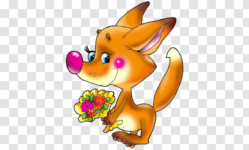 International Women's Day Holiday Chanterelle Animation - The Little Monkey Scatters Flowers Transparent PNG