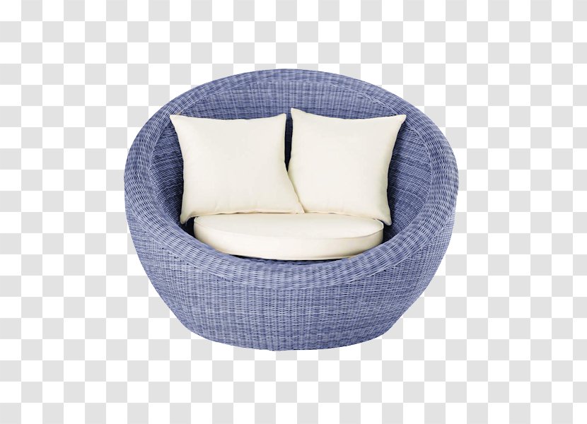Table Fauteuil Garden Furniture Chair - Blue Sofa Transparent PNG
