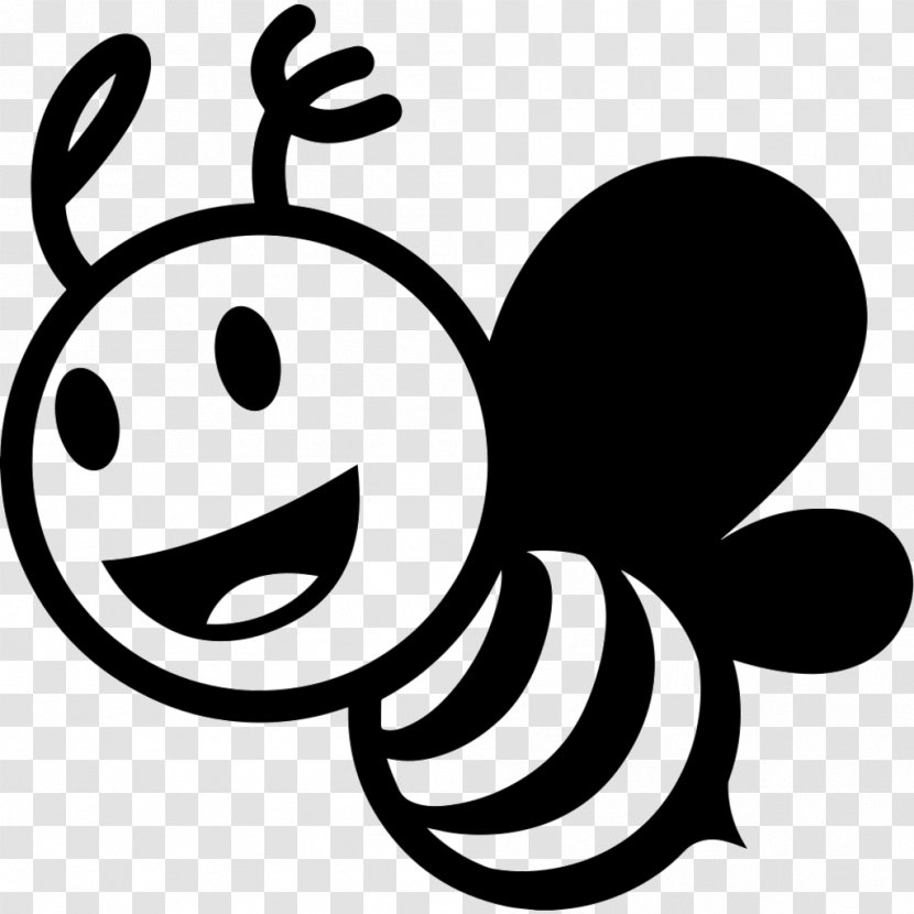 Clip Art Honey Bee - Smile - Animated Bees Transparent PNG