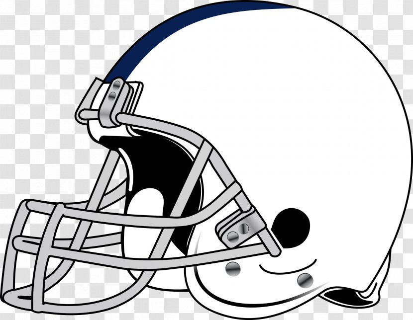 Football Helmet American Clip Art - Black And White - Cliparts Transparent PNG