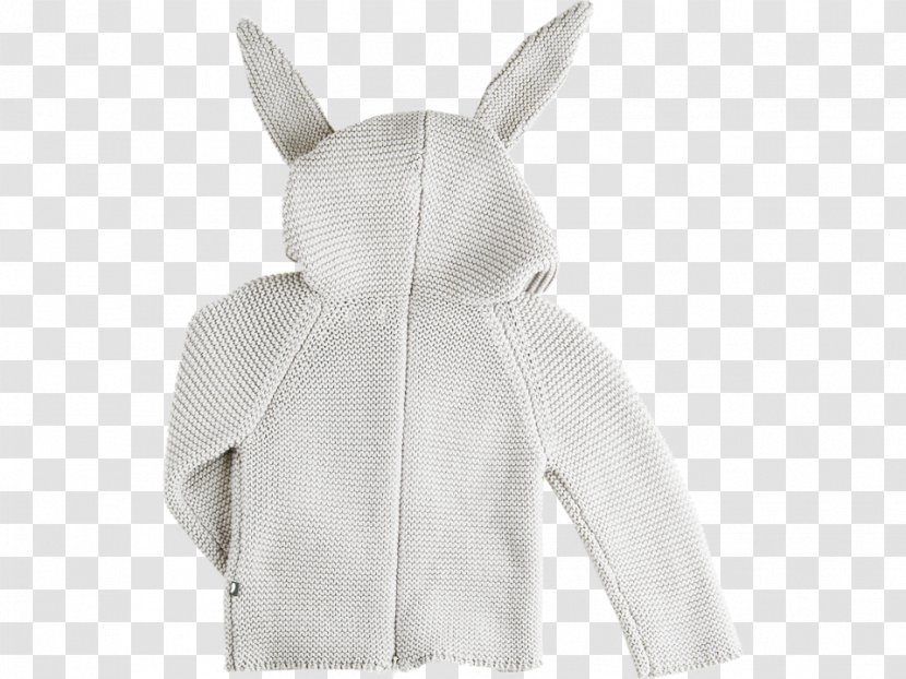 Outerwear Neck Animal Sleeve Fur - Gray Rabbit Transparent PNG