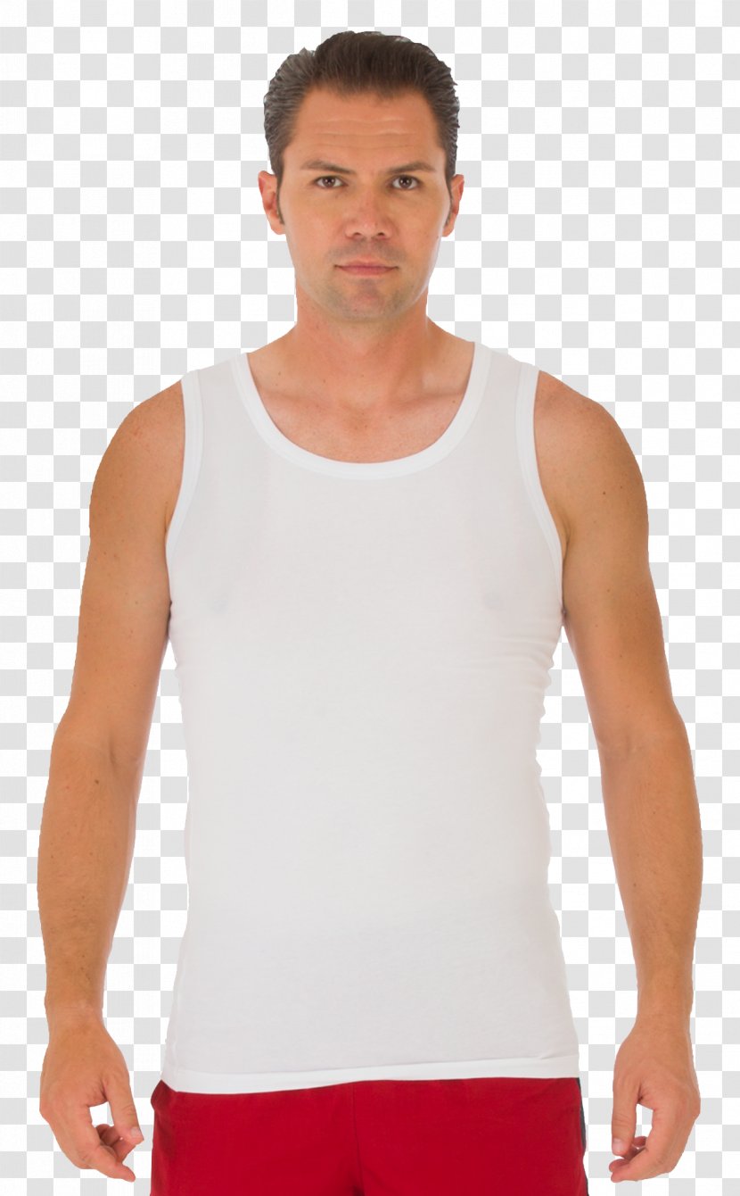 T-shirt Sleeveless Shirt Gilets Boxer Briefs Underpants - Silhouette Transparent PNG