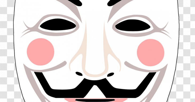 Gunpowder Plot Guy Fawkes Mask Anonymous V - Masque Transparent PNG