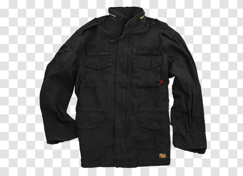 Jacket Parka Hoodie Windbreaker Coat - Black Transparent PNG