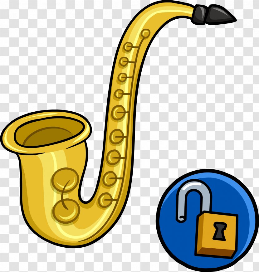Club Penguin Tenor Saxophone Musical Instruments Alto - Heart Transparent PNG