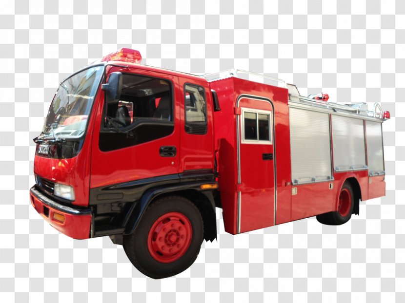 Fire Engine Isuzu Forward Car Truck - Mode Of Transport Transparent PNG