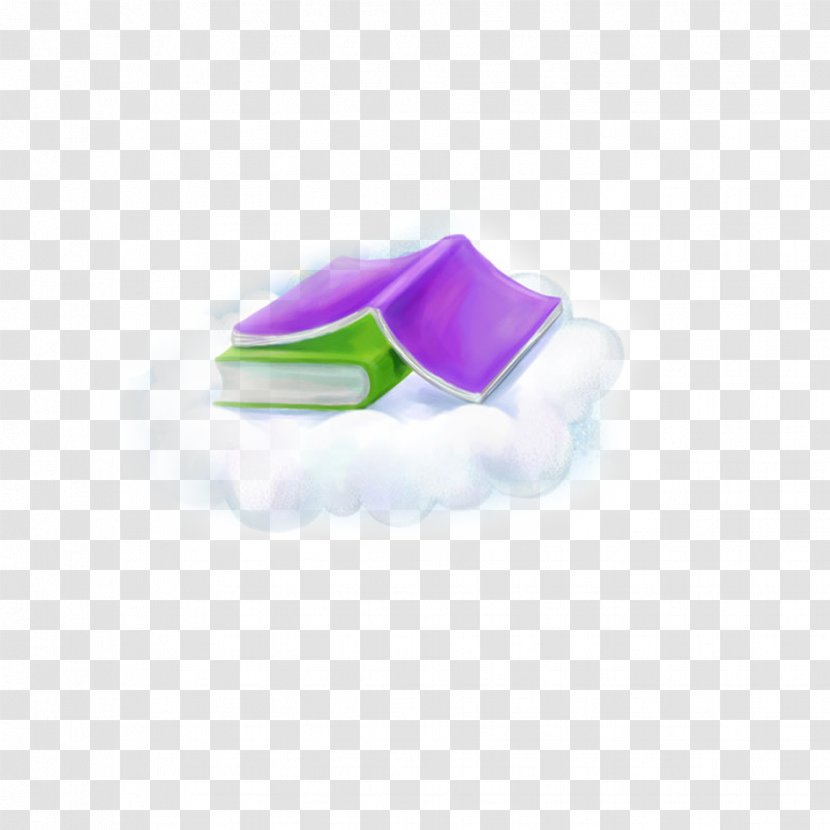 Plastic Purple Angle - Cartoon Books Transparent PNG