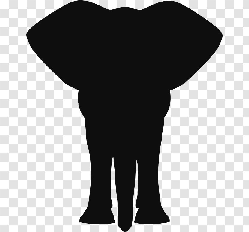 Indian Elephant African Silhouette Clip Art - Pachydermata - Motif Transparent PNG