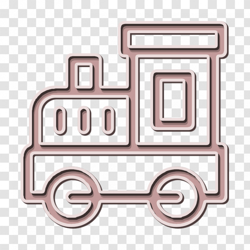 Train Icon Amusement Park Icon Transparent PNG