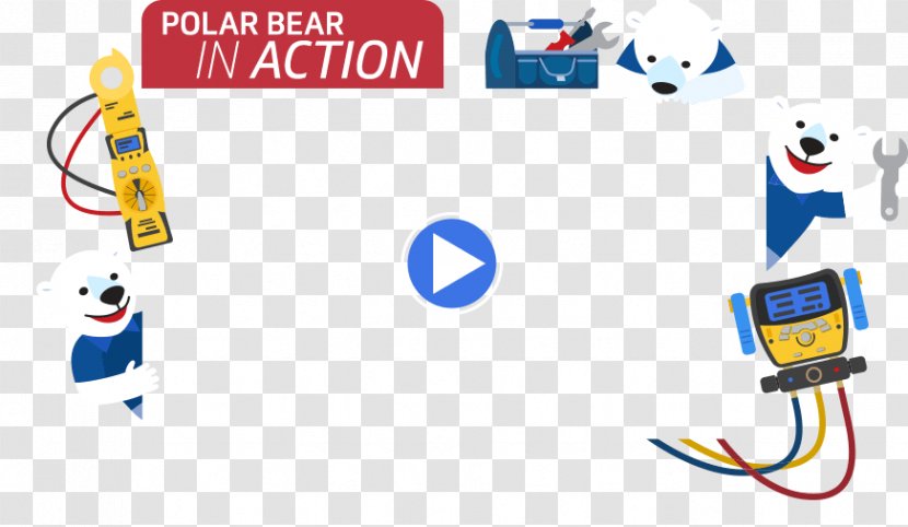 Polar Bear Air Conditioning Refrigeration Logo - Brand Transparent PNG