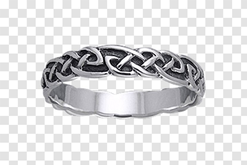 Wedding Ring Silver Bracelet Celtic Knot Transparent PNG