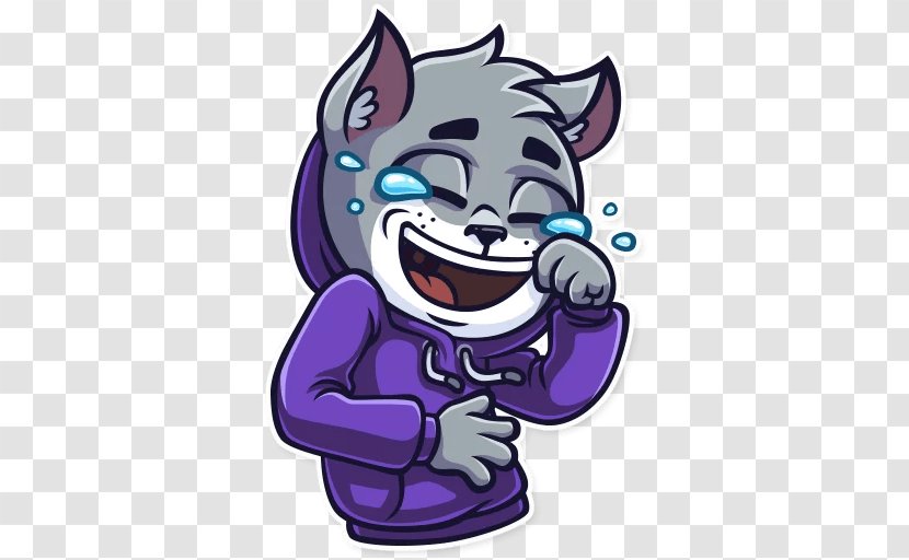 Cheshire Cat Telegram Sticker Emoji - Dog Like Mammal Transparent PNG