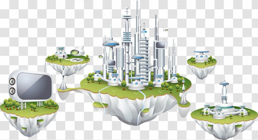 Architecture Business Euclidean Vector Building - Supply Chain Management - Technology Suspension Island Transparent PNG