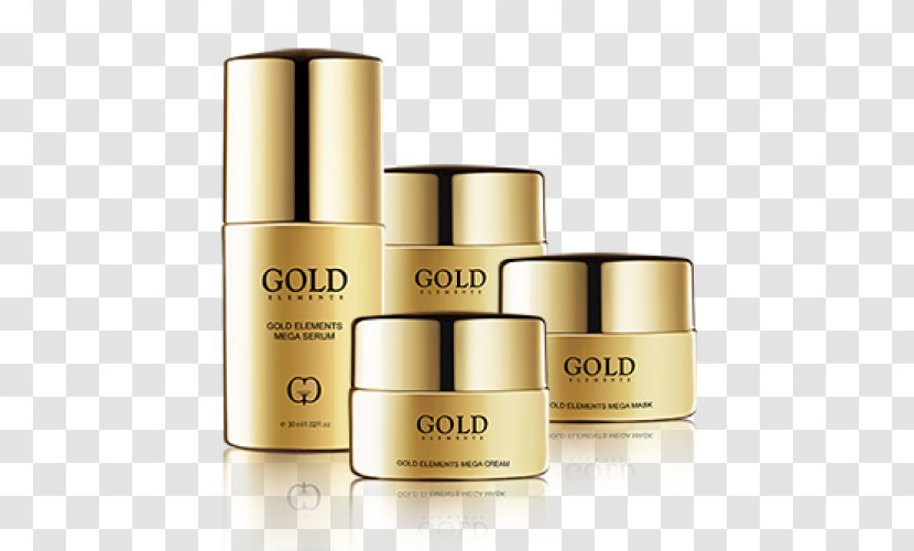 Gold Chemical Element Cream Skin Care Serum - Cosmetics Transparent PNG