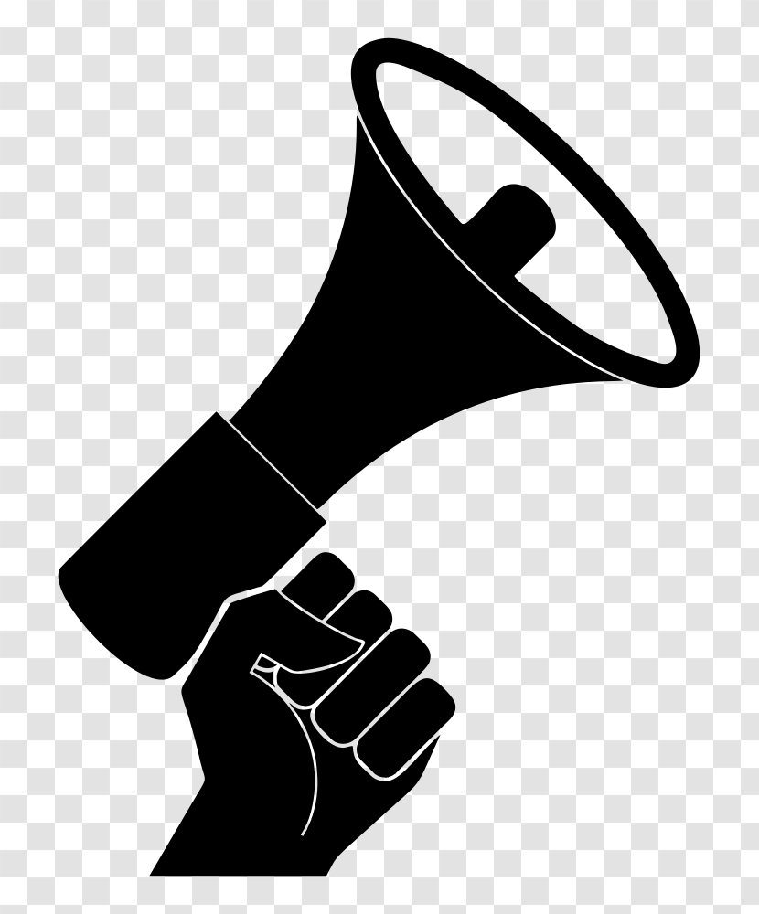 Megaphone Clip Art - Hand Transparent PNG