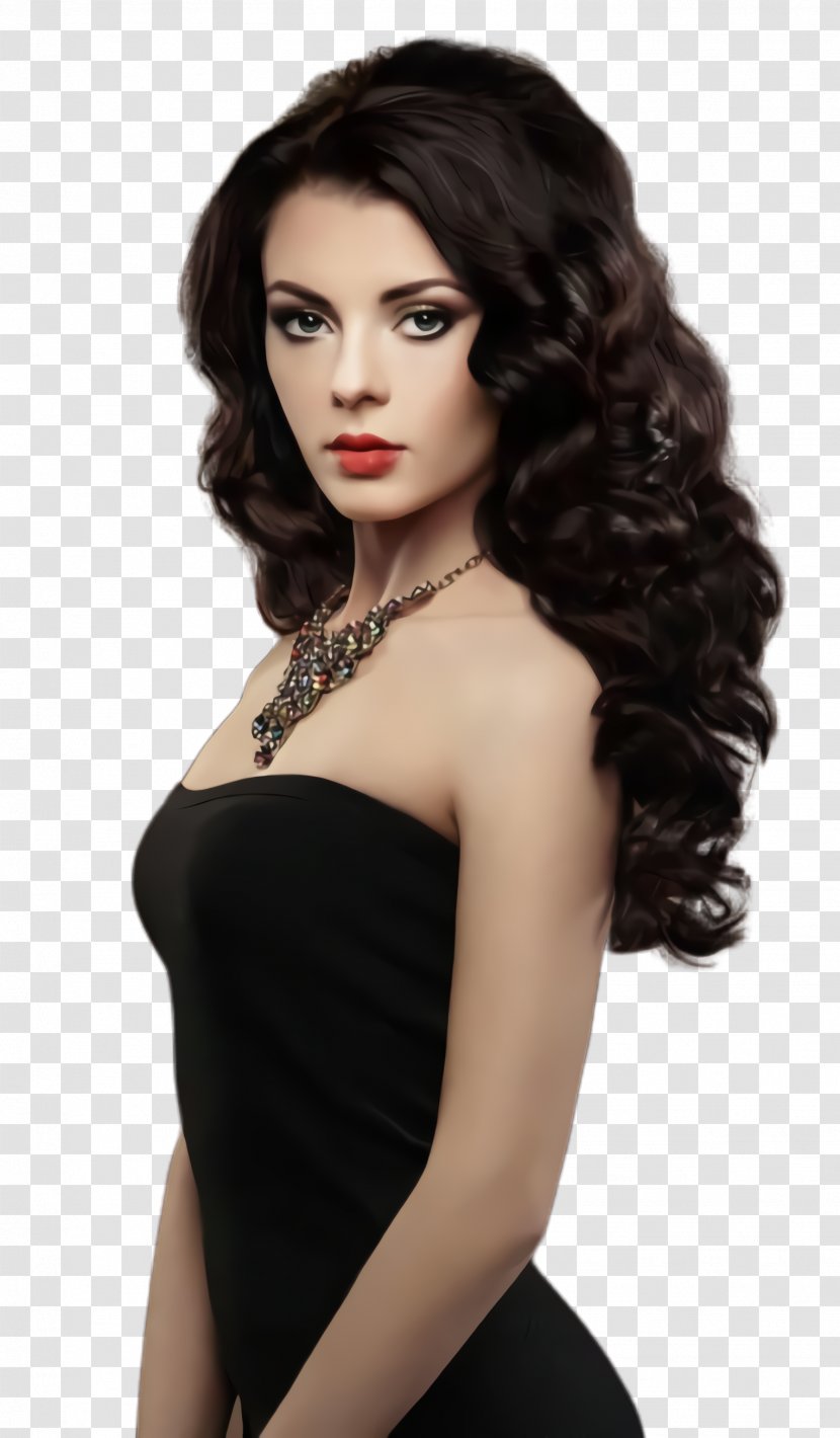 Hair Clothing Hairstyle Wig Black - Chin Shoulder Transparent PNG