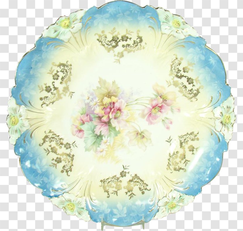 Plate Cut Flowers Porcelain Reinhold Schlegelmilch Platter - Floral Design - Letinous Edodes Transparent PNG