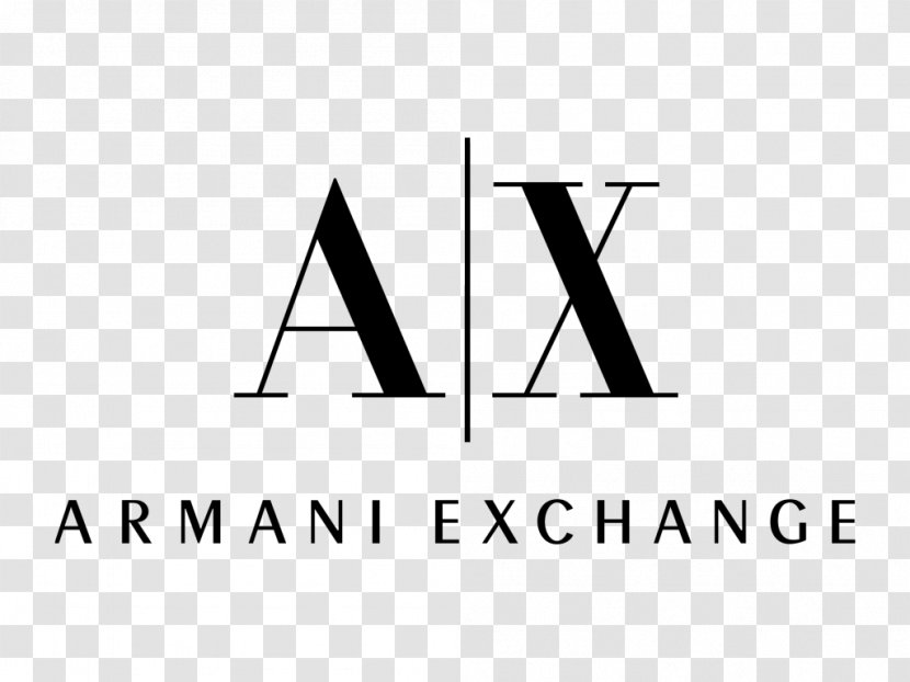 A|X Armani Exchange Logo A/X - Fashion - Black And White Transparent PNG