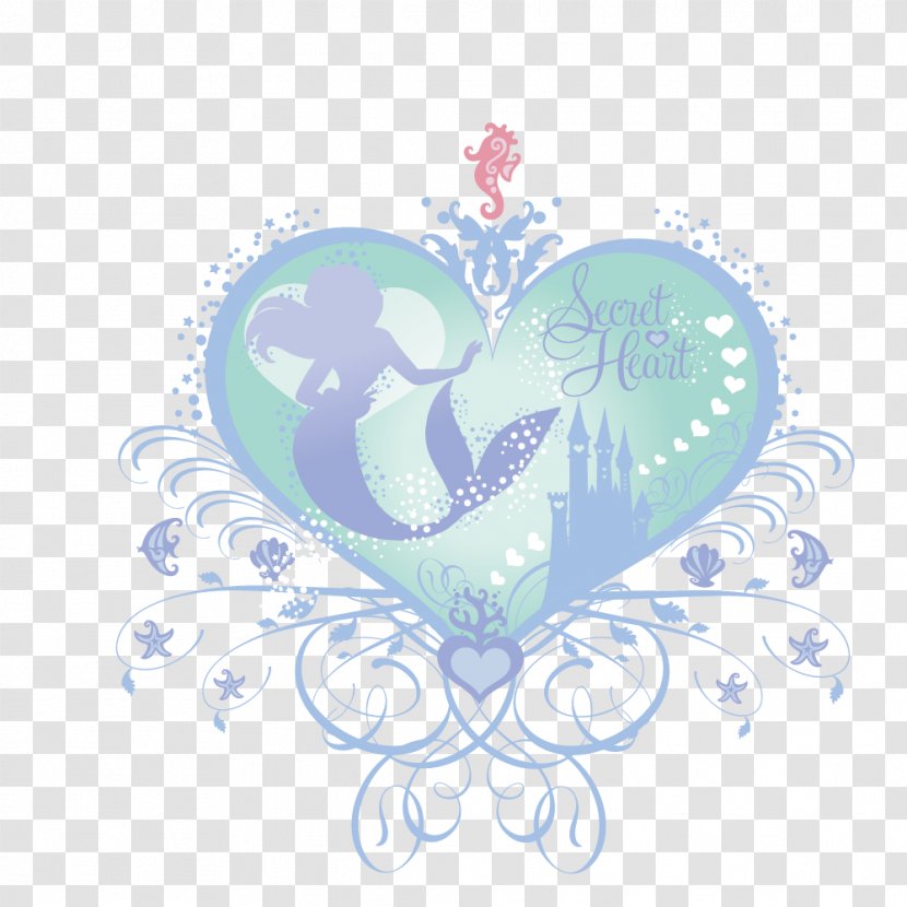Mermaid - Silhouette - Love Transparent PNG