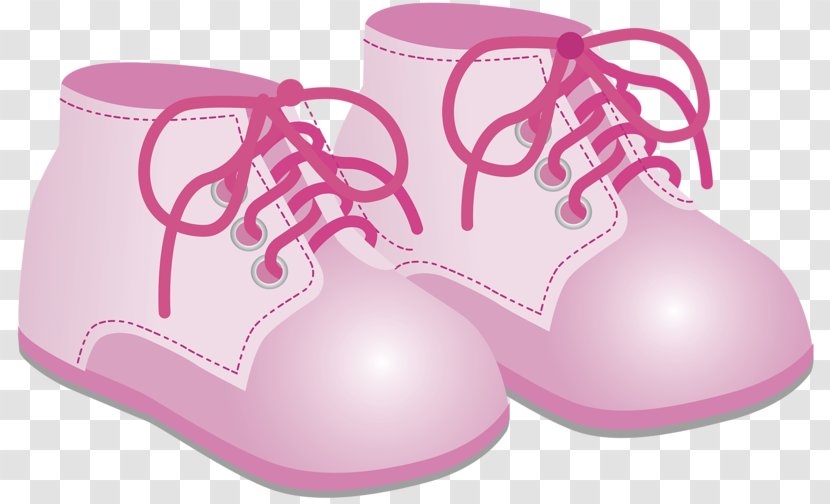 Infant Shoe Boy Clip Art - Heart - Pink Shoes Transparent PNG