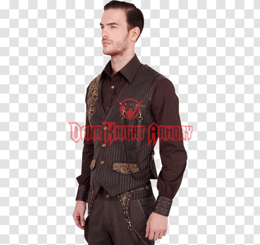 Waistcoat Corset Clothing Gothic Fashion Shirt - Steampunk Gear Transparent PNG