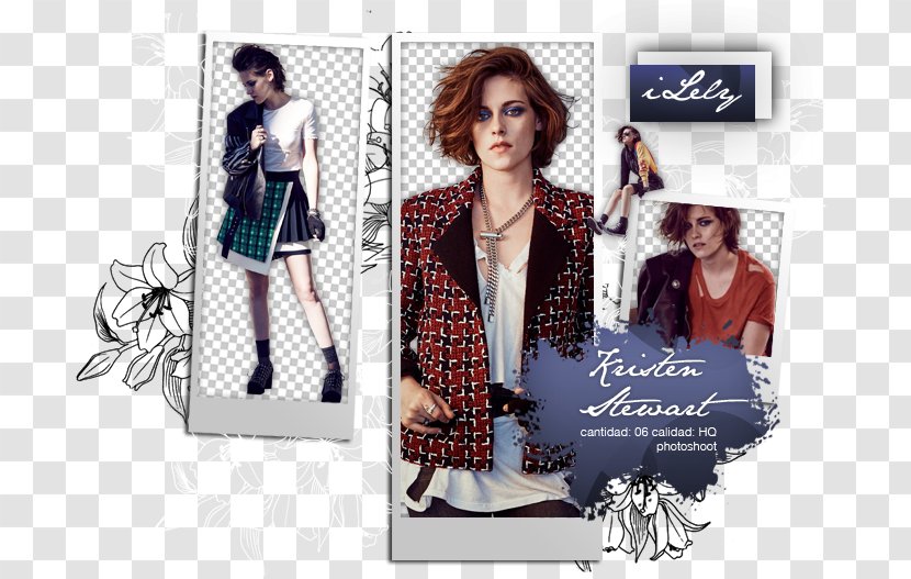 Fashion Design Tartan Pattern - Brand - Kristen Stewart Transparent PNG