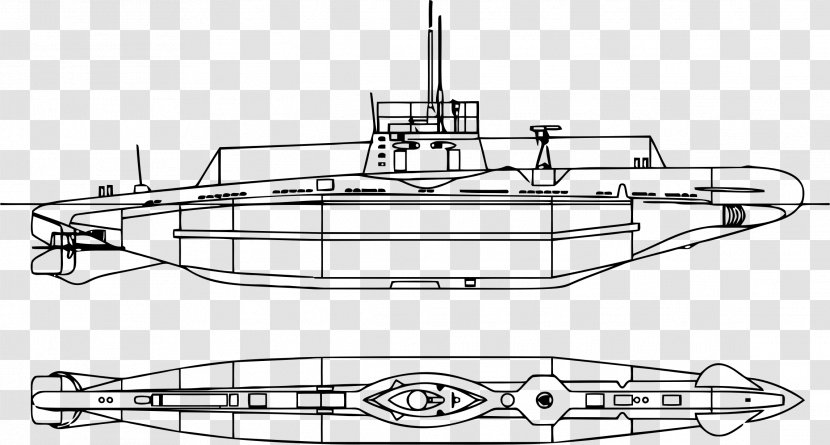 Line Art Drawing Submarine Clip - Naval Ship - Artwork Transparent PNG
