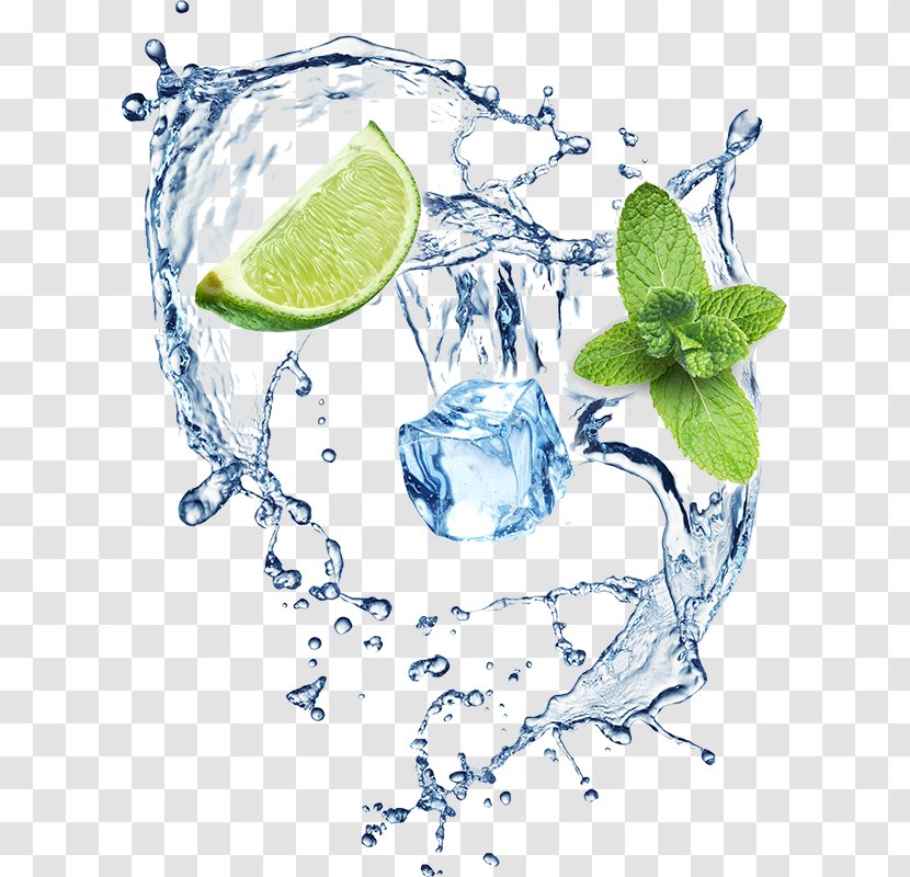 Cocktail Mojito Juice Caipirinha Slush - Spray,Water Ripples Transparent PNG