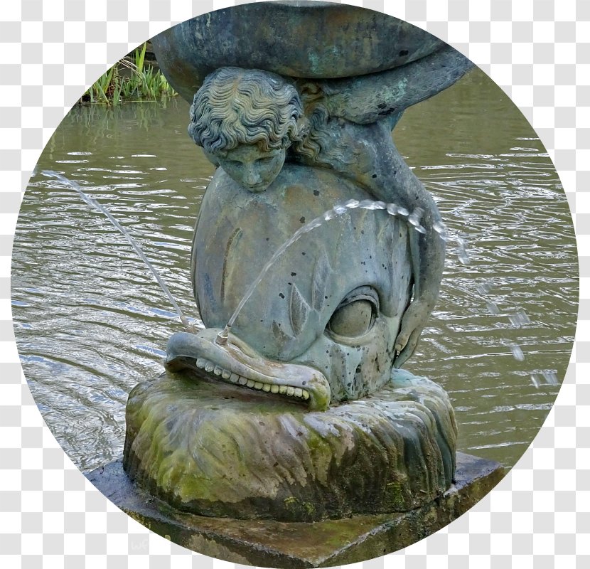 Pond Water Feature Statue - The Atmosphere Was Strewn With Flowers Transparent PNG