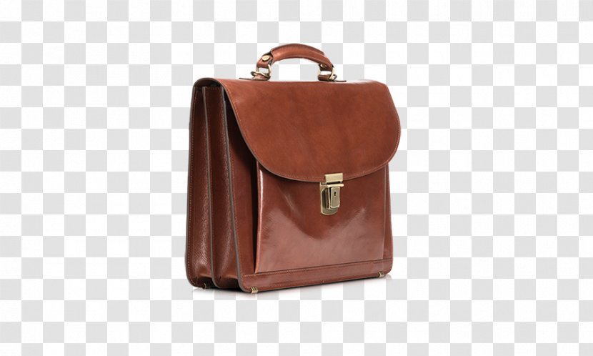 Briefcase Handbag Leather Messenger Bags - Brown - Bag Transparent PNG