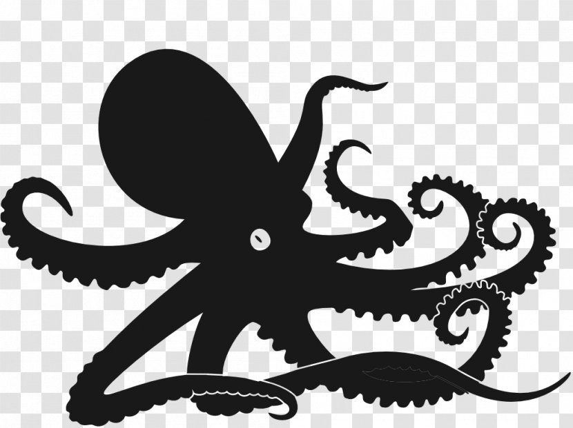 Octopus Drawing Clip Art - Cuttlefish - Silhouette Transparent PNG