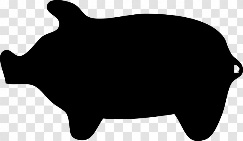 Wild Boar Cartoon Silhouette Clip Art - Suckling Pig Transparent PNG