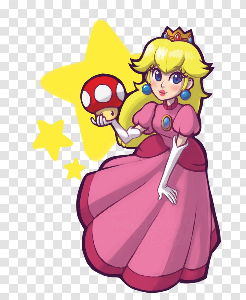 Super Princess Peach Mario Toad Art - Heart - Castle Transparent PNG