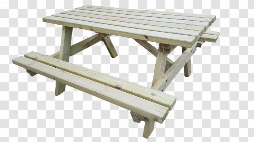 Table Bench Angle - Wood - Picnic Transparent PNG