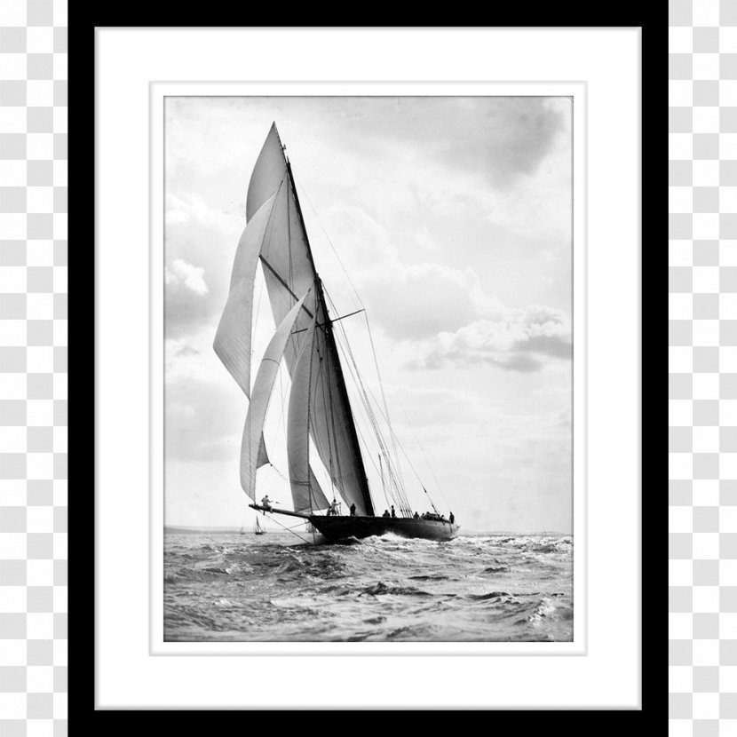 Sailing Scow Yawl Lugger - Wood - Sail Transparent PNG