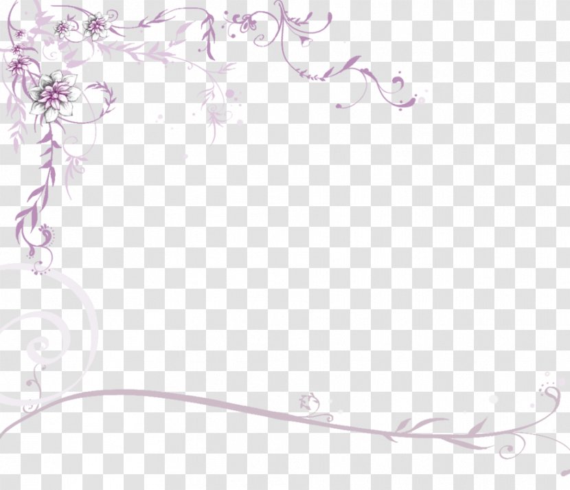 Illustration - Frame - Purple Lace Transparent PNG