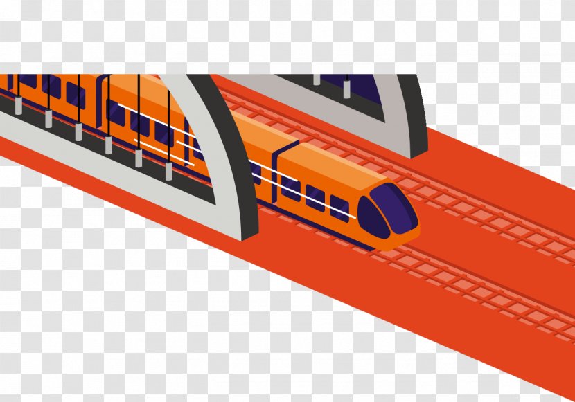 Rapid Transit Jakarta MRT Train Rail Transport - Orange - Bridge On The Subway Transparent PNG