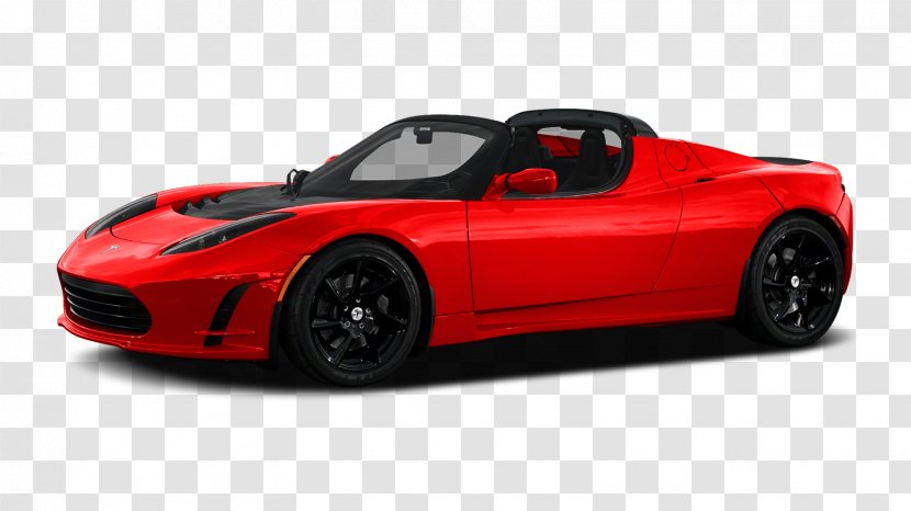 2010 Tesla Roadster Sports Car Electric Vehicle - Automotive Design Transparent PNG